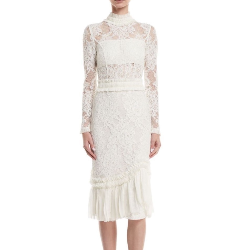 Alexis Annabella Lace white dress